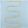 Image 1 : 30 Inch Rope Link Chain Necklace in 10k Yellow Gold