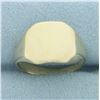 Image 1 : Vintage Engravable Signet Ring in 10k Yellow Gold