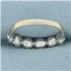 Image 4 : Diamond Flower Design Ring in 14k White Gold