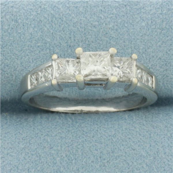 EGL Certified Diamond Engagement Ring in 14k White Gold