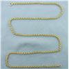 Image 1 : 24 Inch Fancy Rolo Byzantine Link Chain Necklace in 18k Yellow Gold