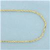 Image 2 : 25 Inch Rope Link Chain Necklace in 14k Yellow Gold