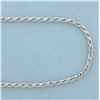 Image 2 : 18 Inch Italian Rope Link Chain Necklace in 14k White Gold