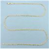 Image 1 : 22 Inch Figaro Link Chain Necklace in 14k Yellow Gold
