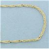 Image 2 : 20 Inch Twisting Curb Link Chain Necklace in 14k Yellow Gold