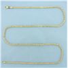Image 1 : 25 Inch Italian Sparkle Link Chain Necklace in 14k Yellow Gold