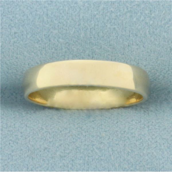 4mm Wedding Band Ring in 14k Yellow Gold