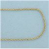 Image 2 : 18 Inch Rope Chain in 14k Yellow Gold