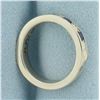 Image 3 : Sapphire and Diamond Stacking Band Ring in 14k White Gold