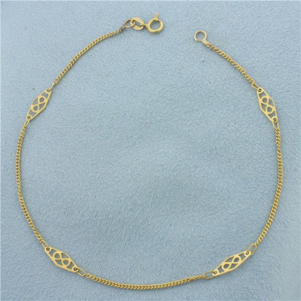 Infinity Bracelet in 14k Yellow Gold