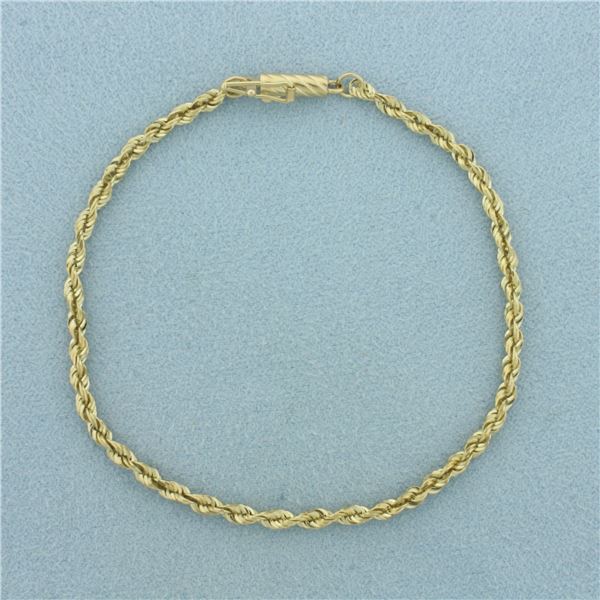 Rope Bracelet in 14 Yellow Gold