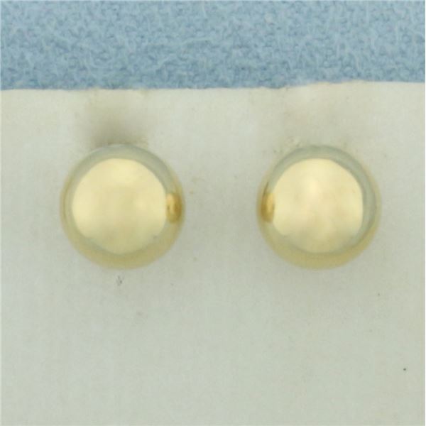 Ball Stud Earrings in 14K Yellow Gold