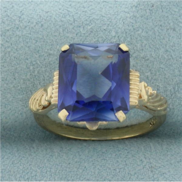 Iolite Ring in 10K Yellow Gold