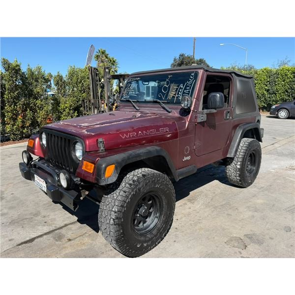 JEEP  WRANGLER 2004 O/S TITLE 2 DAYS