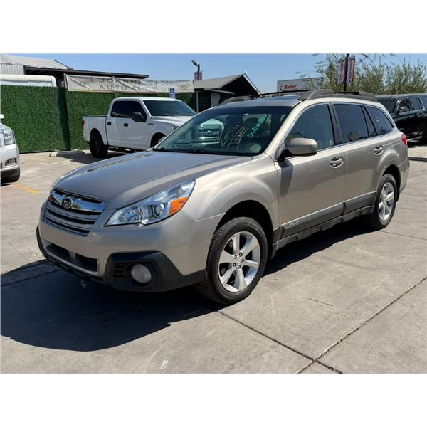 SUBA OUTBACK 2014 O/S TITLE 2 DAYS