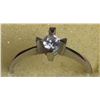 Image 6 : 18K White Gold Solitaire Ring with Round Diamond Center, Hallmarked AU 750, 1.7g
