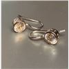 Image 2 : D Jewellery Silver Drop Earrings With Clear Stones, 2.9g