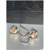 Image 4 : D Jewellery Silver Drop Earrings With Clear Stones, 2.9g