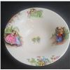 Image 5 : Hand-Painted Floral Porcelain Pitcher and Bowl Set with Green Handle, Bowl 15 in, Pitcher 13 in