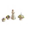 Image 1 : Royal Doulton Welcome HN3764 Figurine with Three Floral Porcelain Ornaments
