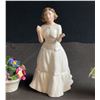 Image 2 : Royal Doulton Welcome HN3764 Figurine with Three Floral Porcelain Ornaments