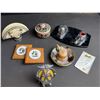 Image 1 : Collectibles Including AA Badge, Inkwell, Coasters, Trinket Box, Candle Holder