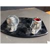 Image 5 : Collectibles Including AA Badge, Inkwell, Coasters, Trinket Box, Candle Holder