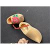 Image 3 : Figurines and Miniatures Including Mice, Clown, Wooden Shoes and Bud Vase