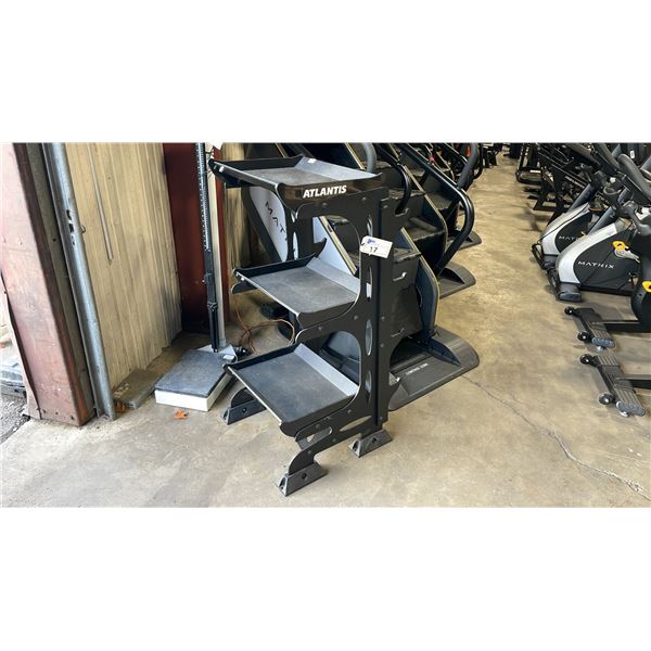 ATLANTIS STRENGTH COMMERCIAL EXERCISE BARBELL & ACCESSORY RACK