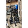 Image 3 : BLACK 6 STATION COMMERCIAL FREE WEIGHT EXERCISE RACK