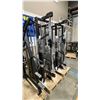 Image 1 : GYMLECO 215DK COMMERCIAL MULTI GYM/8-STATION WITH CABLE CROSS *2 PALLETS & BAR*