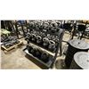 Image 2 : 3 TIER HEAVY DUTY METAL RACK WITH AMERICAN BARBELL KETTLEBELLS- ASSORTED WEIGHTS (10LB-65LB)