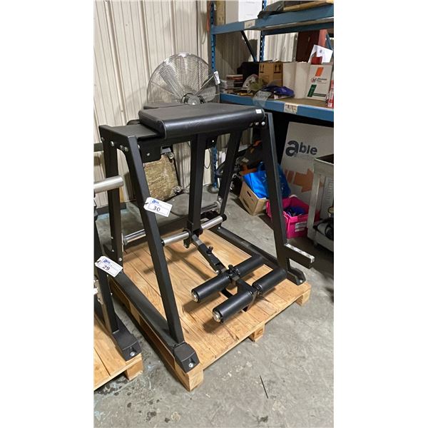 GYMLECO 63 REVERSE HYPER PENDULUM COMMERCIAL FREE WEIGHT POSTERIOR CHAIN FITNESS MACHINE