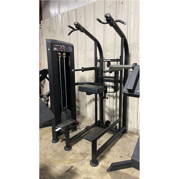 ATLANTIS STRENGTH D131 COMMERCIAL SELECTORIZED ASSISTED CHIN/DIP MACHINE