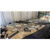 Image 4 : SHELF OF ASSORTED PULL DOWN HANDLES, BARS & COMMERCIAL EXERCISE ATTACHMENTS
