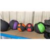 Image 3 : SHELF OF CONDITIONING ROPES, 2 YOGA BALLS & MEDICINE BALLS- ASSORTED WEIGHTS