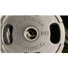 Image 4 : 10 AMERICAN BARBELL COMMERCIAL EXERCISE RUBBER OLYMPIC PLATES 2-45LB, 2-35LB, 2-25LB, 2-10LB & 2-5LB