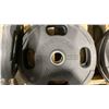 Image 4 : 8 AMERICAN BARBELL COMMERCIAL EXERCISE RUBBER OLYMPIC PLATES 2-35LB, 3-25LB & 3-10LB