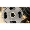 Image 2 : 8 AMERICAN BARBELL COMMERCIAL EXERCISE RUBBER OLYMPIC PLATES 2-35LB, 2-25LB & 4-10LB