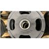 Image 2 : 8 AMERICAN BARBELL COMMERCIAL EXERCISE RUBBER OLYMPIC PLATES 2-35LB, 2-25LB & 4-10LB