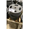 Image 3 : 8-25LB AMERICAN BARBELL COMMERCIAL EXERCISE RUBBER OLYMPIC PLATES