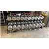 Image 1 : ATLANTIS STRENGTH S-187 COMMERCIAL 10 PAIR DUMBBELL RACK WITH IRON NATION STAINLESS STEEL DUMBBELL