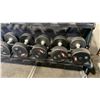 Image 3 : ATLANTIS STRENGTH S-187 COMMERCIAL 10 PAIR DUMBBELL RACK WITH UMAX DUMBBELL WEIGHTS (5LB-50LB)