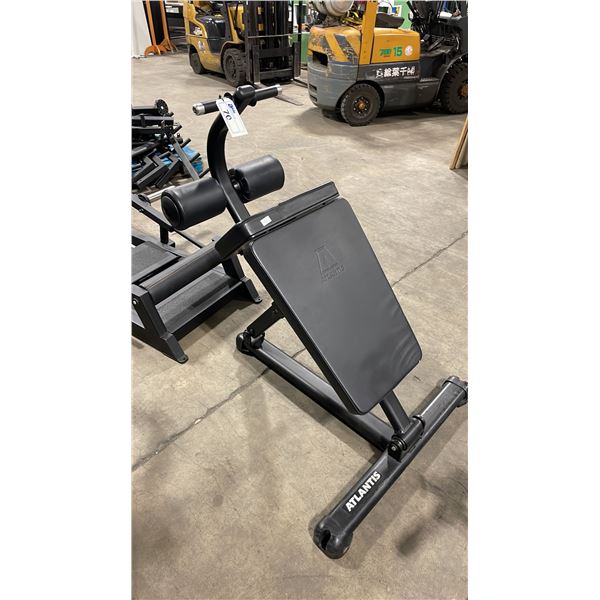 ATLANTIS STRENGTH COMMERCIAL ADJUSTABLE HYPEREXTENSION BENCH