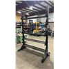 Image 1 : BLACK COMMERCIAL 5 TIER MEDICINE BALL/WEIGHT RACK- MEASURES APPROX 72"W X 40"D X 99"H