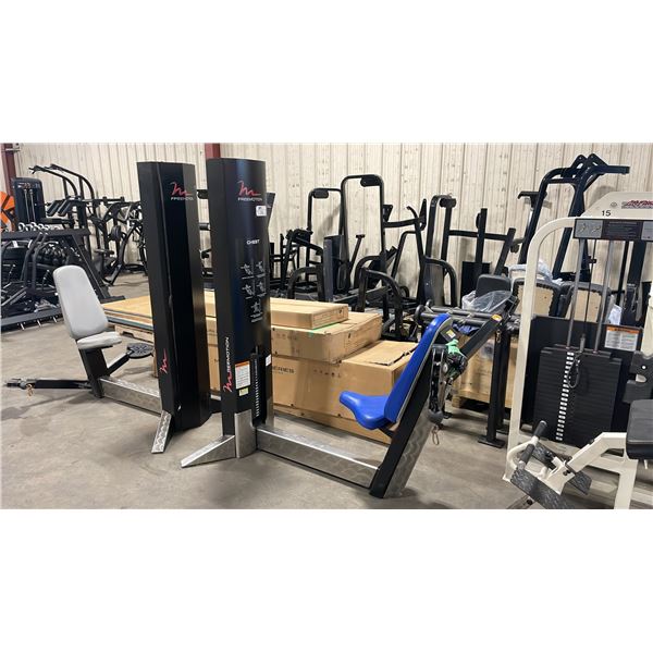 FREEMOTION COMMERCIAL SEATED CABLE PULL CHEST MACHINE *MISSING WEIGHT SELECTOR PIN*
