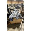 Image 1 : WOODEN PALLET CRATE OF ASSORTED COMMERCIAL EXERCISE MACHINE CUSHIONS