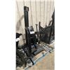 Image 1 : GROUP OF COMMERCIAL EXERCISE MACHINE STEEL FRAME & ASSORTED PARTS