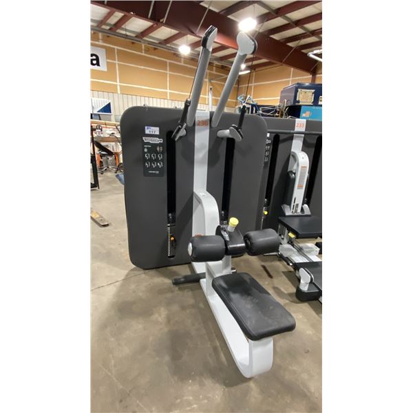 TECHNOGYM COMPACT COMMERCIAL PADDED CABLE PULL SEATED HIGH PULL MACHINE