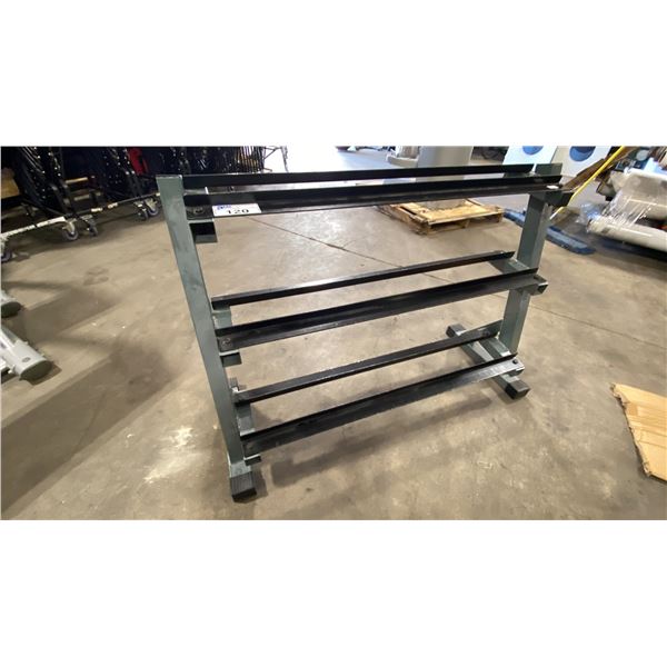 X-PLODE 3 TIER GREY METAL COMMERCIAL DUMBBELL RACK
